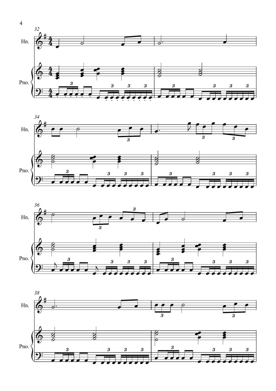 Con Te Partiro (Time To Say Goodbye) Piano scores gallery preview page 4