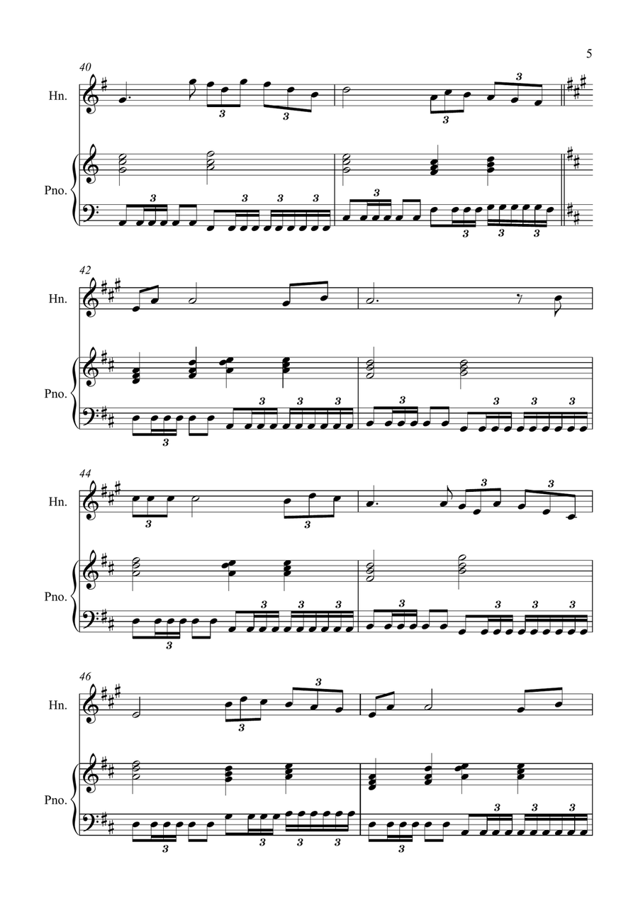 Con Te Partiro (Time To Say Goodbye) Piano scores gallery preview page 5