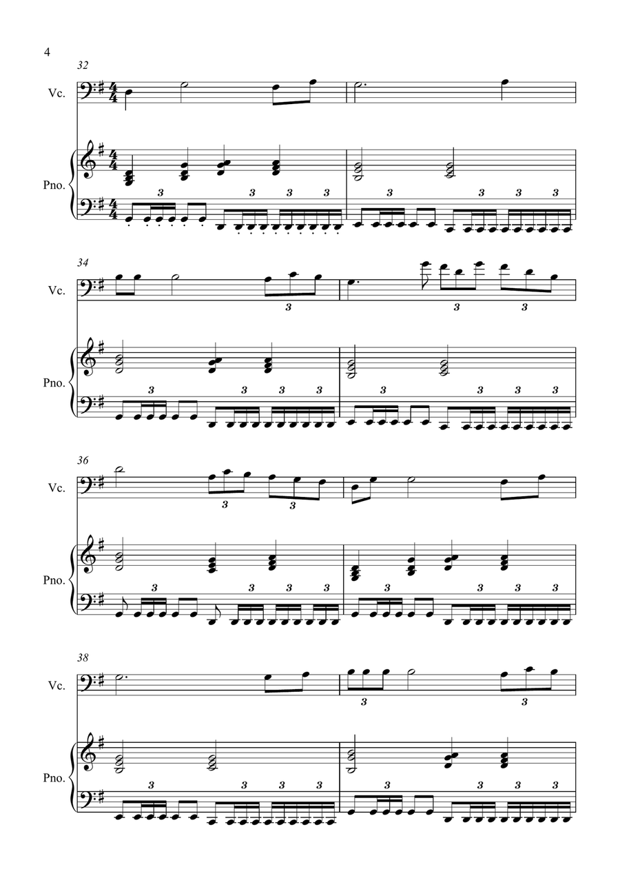 Con Te Partiro (Time To Say Goodbye) Piano scores gallery preview page 4