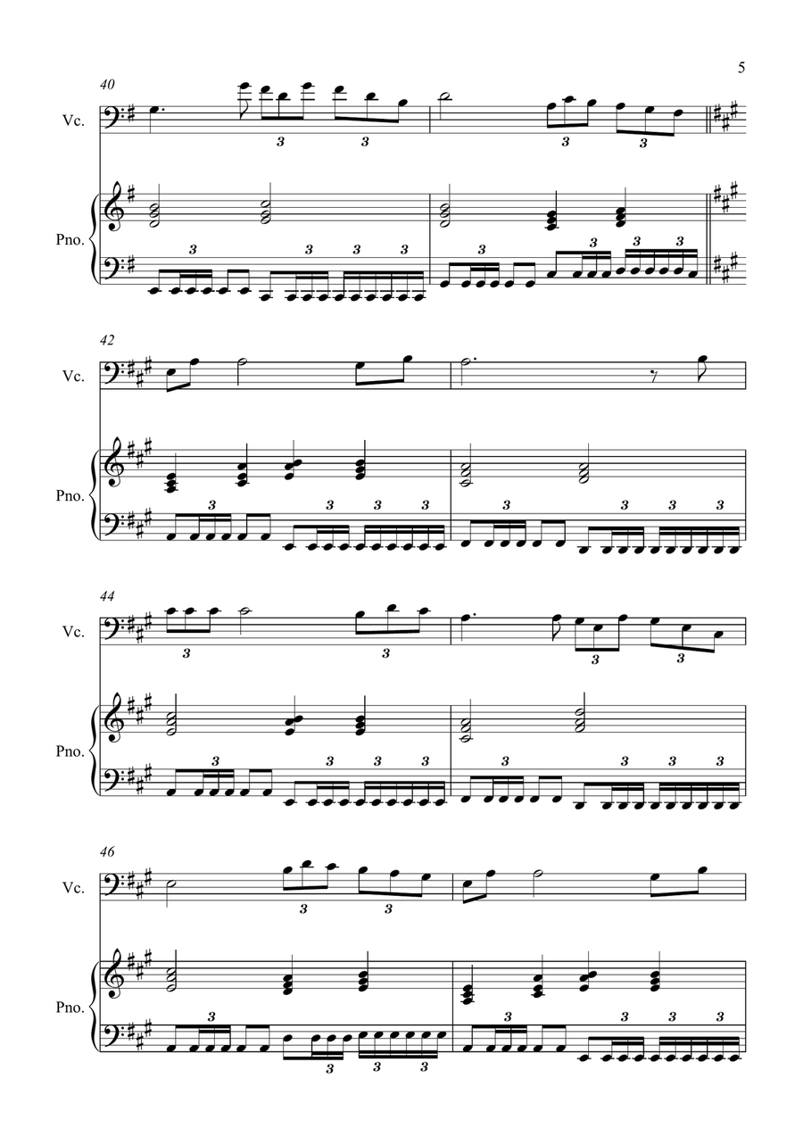 Con Te Partiro (Time To Say Goodbye) Piano scores gallery preview page 5