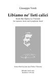 Libiamo ne' lieti calici (for soprano, tenor and symphonic band)