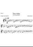 Tamo daleko - for string quintet