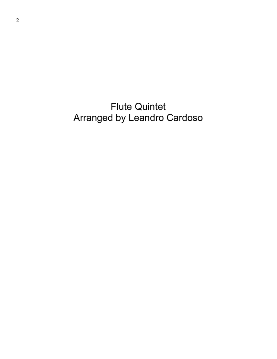 Jupiter Slow Theme from the Planets | Flute Quintet Woodwind Quintet scores gallery preview page 2