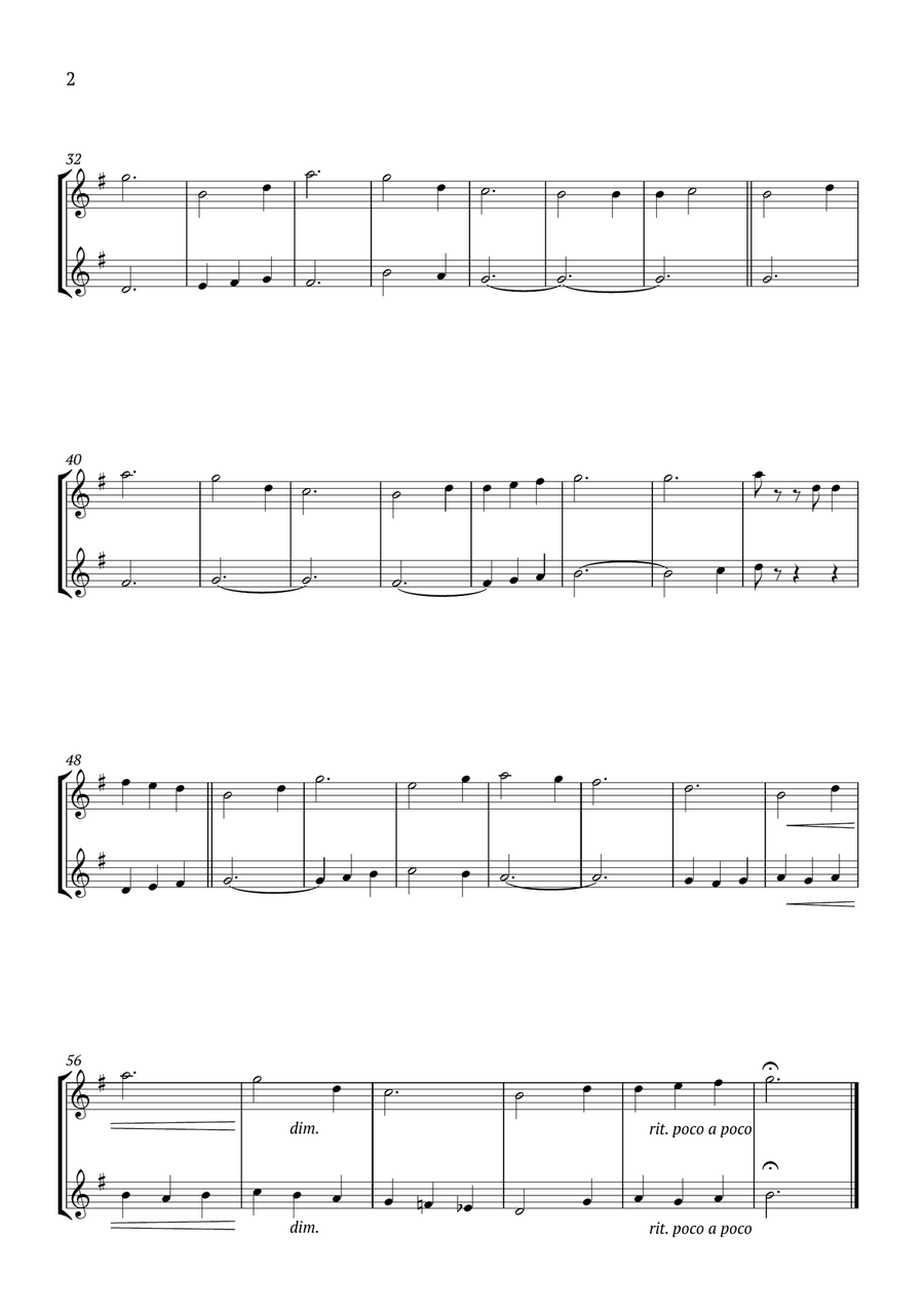 Edelweiss Clarinet Duet scores gallery preview page 2