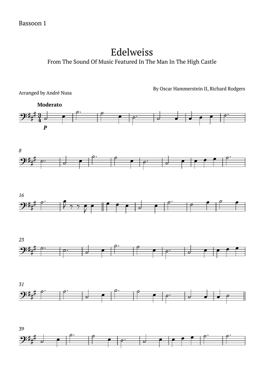 Edelweiss Woodwind Duet scores gallery preview page 3