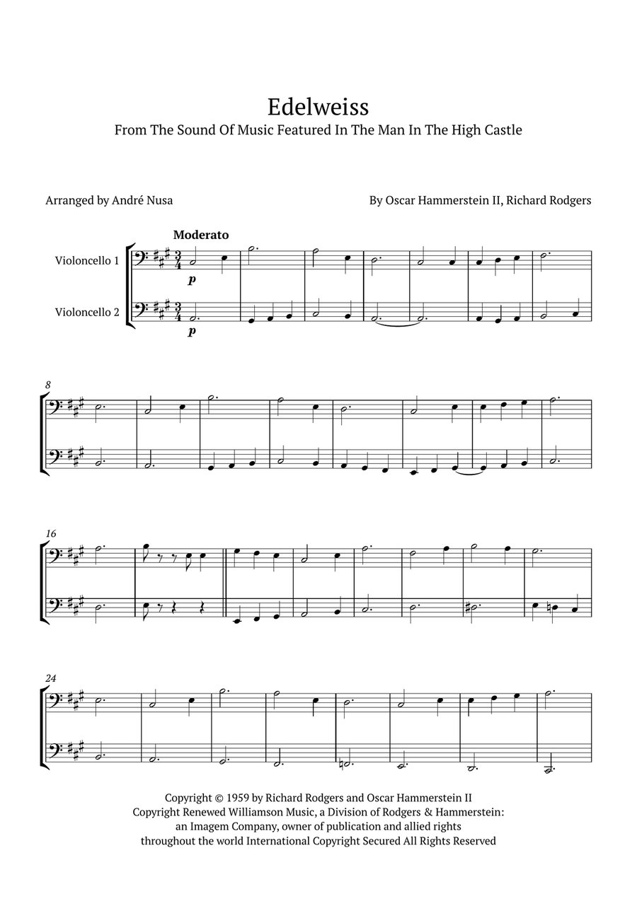 Edelweiss String Duet scores gallery preview page 1