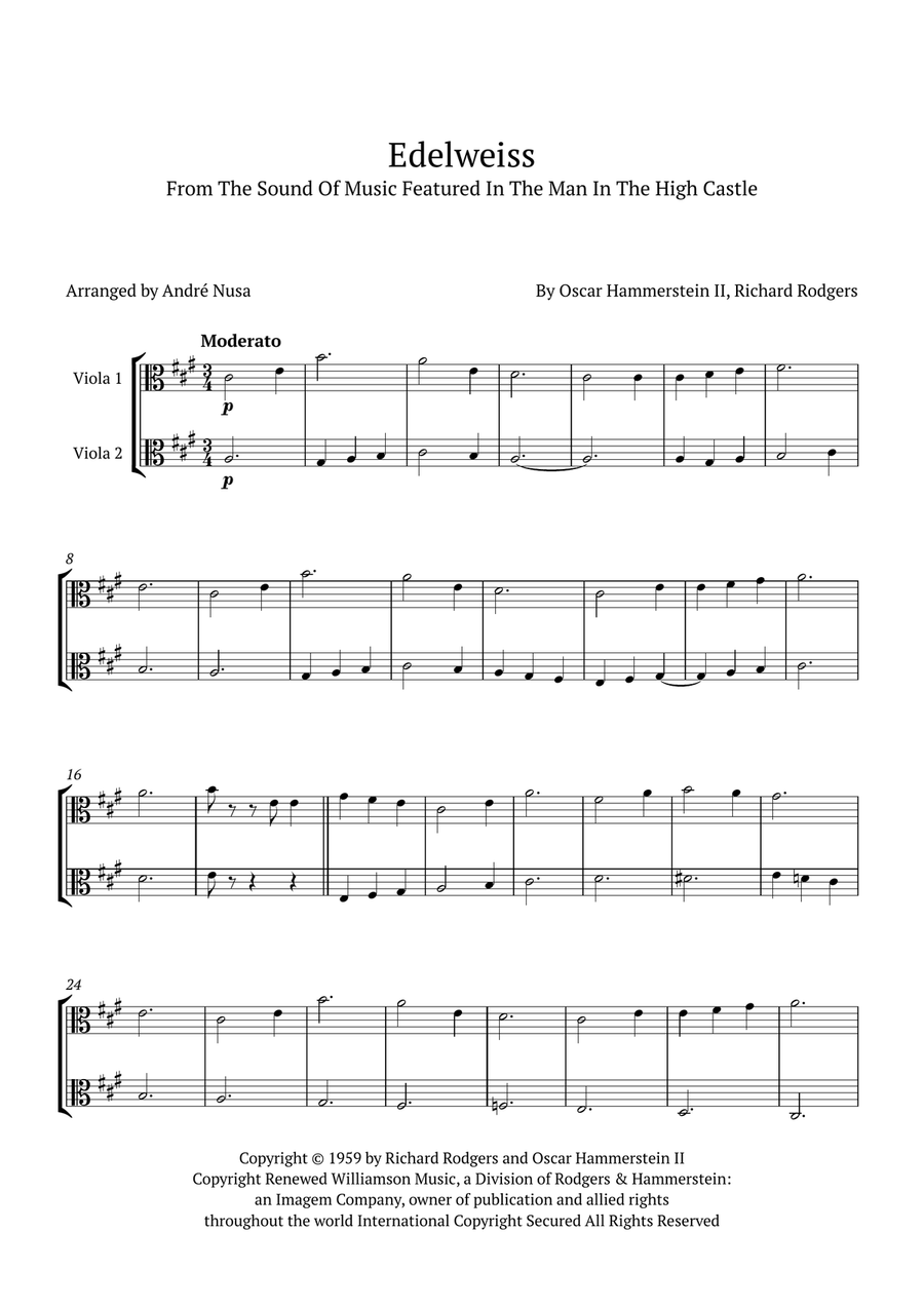 Edelweiss String Duet scores gallery preview page 1