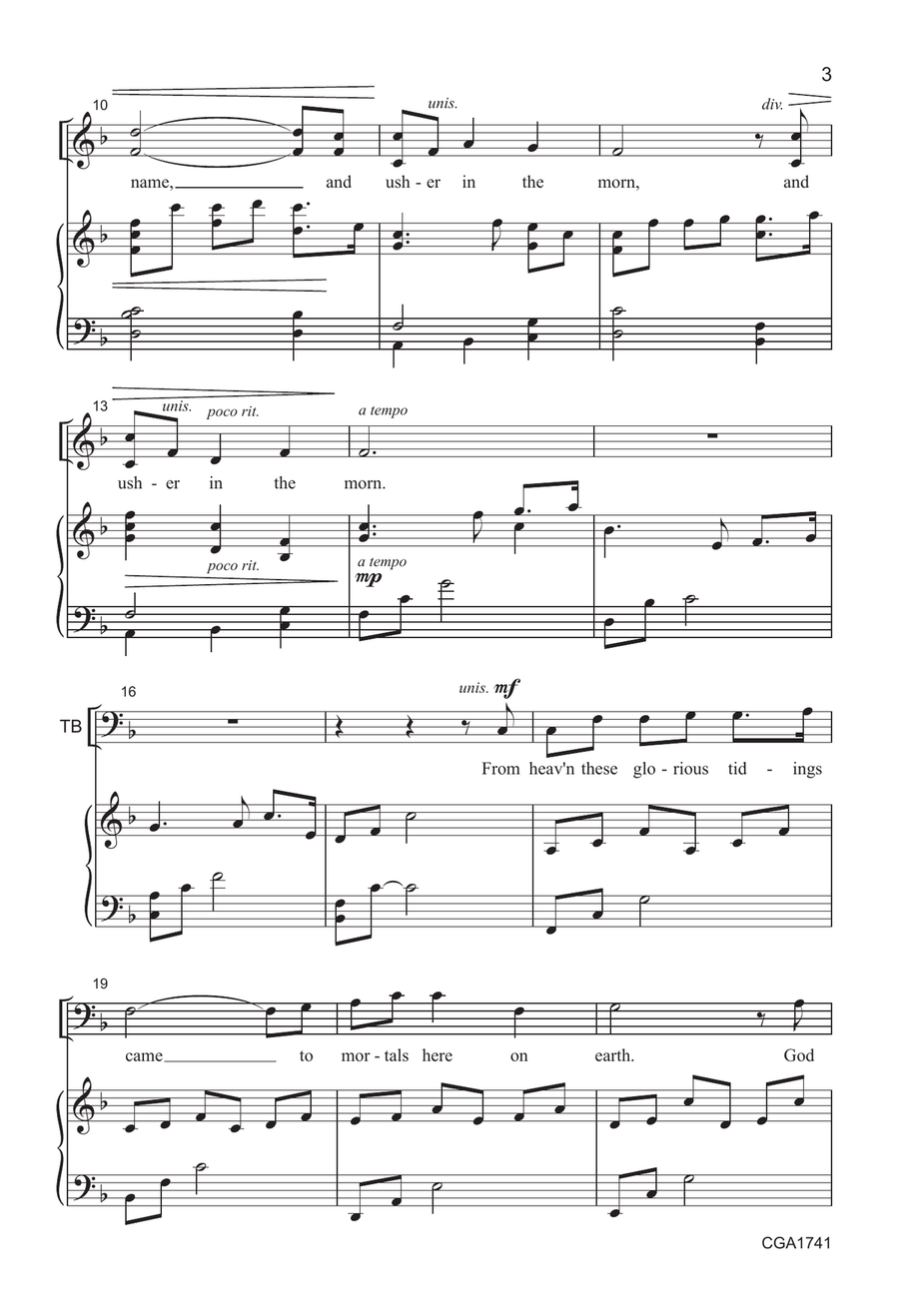 INACITIVE The Christmas Lamb - SATB 4-Part scores gallery preview page 3