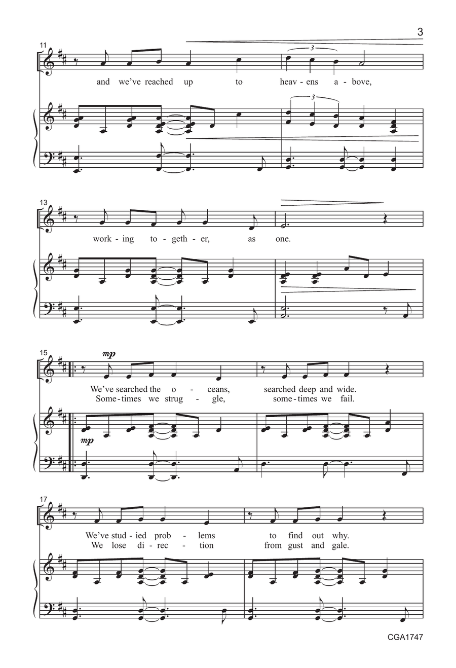 Together - Unison/Two-part Unison Choir scores gallery preview page 3