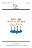 Come, Thou Long-Expected Jesus (SATB)