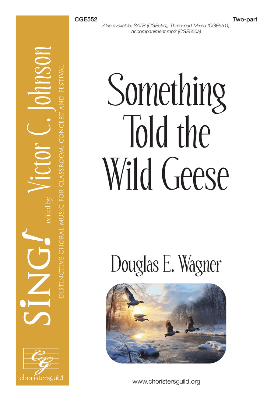 Something Told the Wild Geese - Two-part Choir scores gallery preview page 1