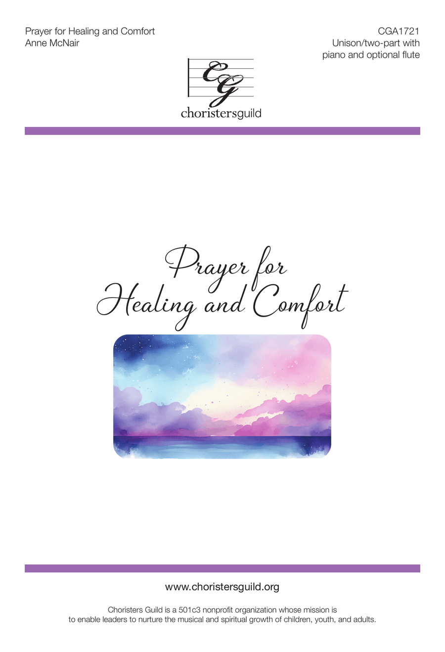 Prayer for Healing and Comfort - Unison/Two-part Unison Choir scores gallery preview page 1