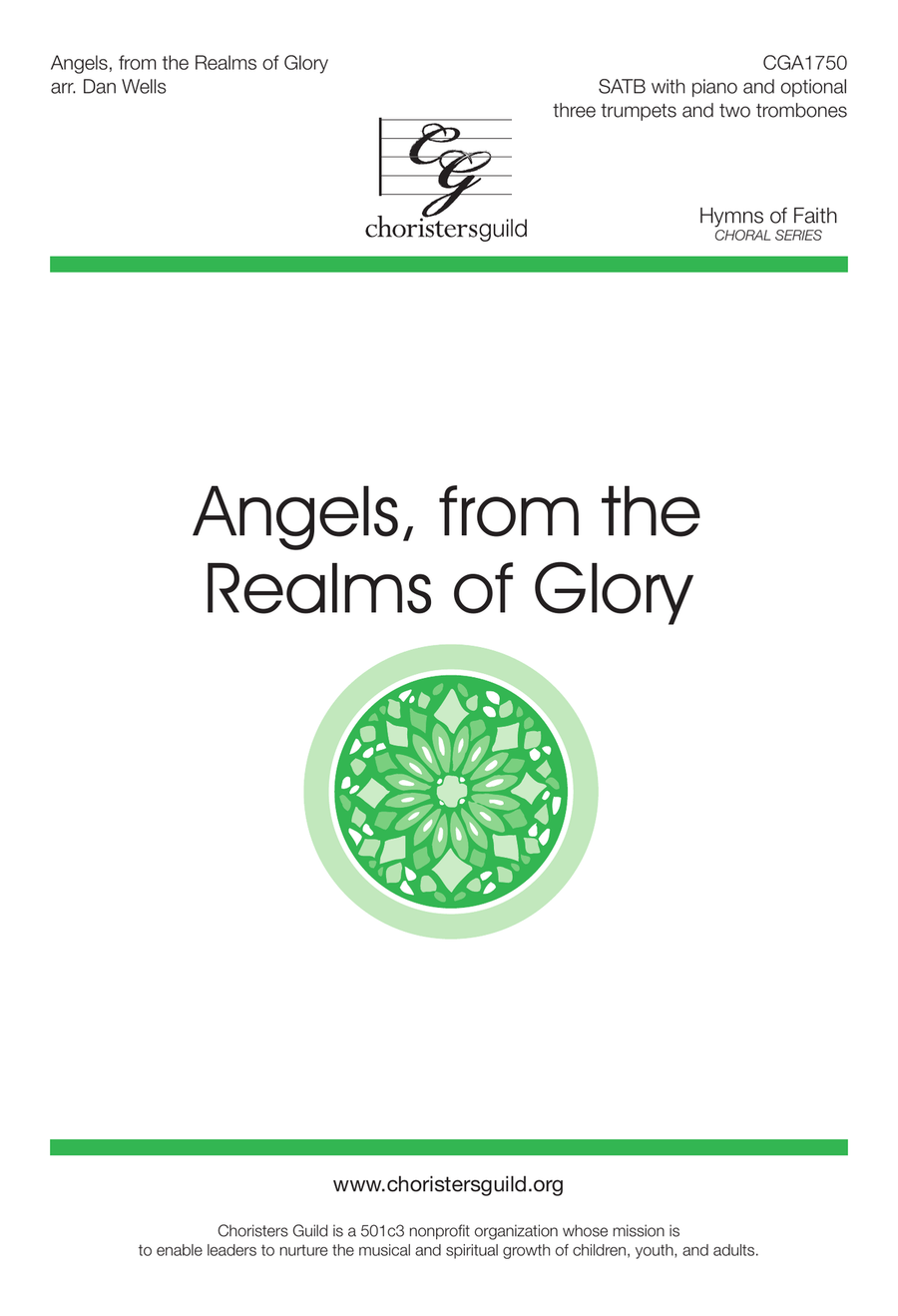 Angels, from the Realms of Glory - SATB 4-Part scores gallery preview page 1