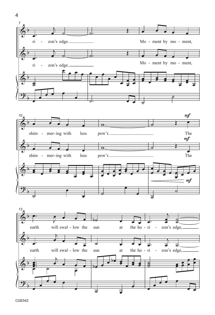 The Golden Hour - SSA The Golden Hour - SSA SSA scores gallery preview page 4