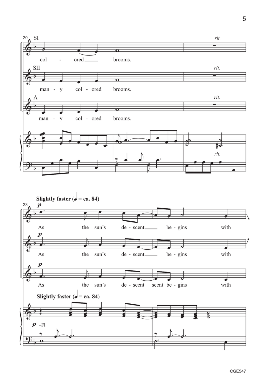 Evening - SSA Evening - SSA SSA scores gallery preview page 5