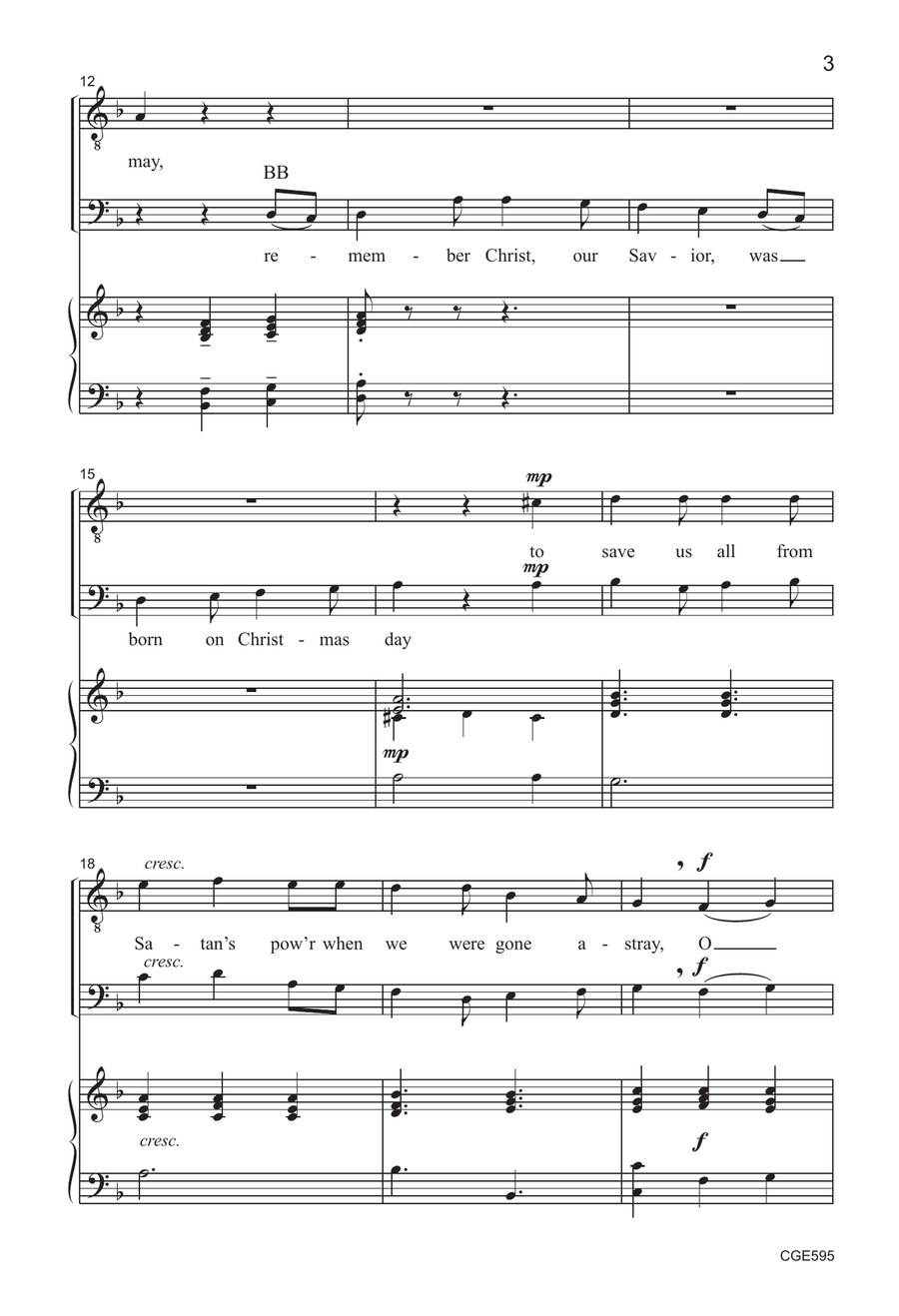 God Rest Ye Merry Gentlemen - TTBB TTBB scores gallery preview page 3