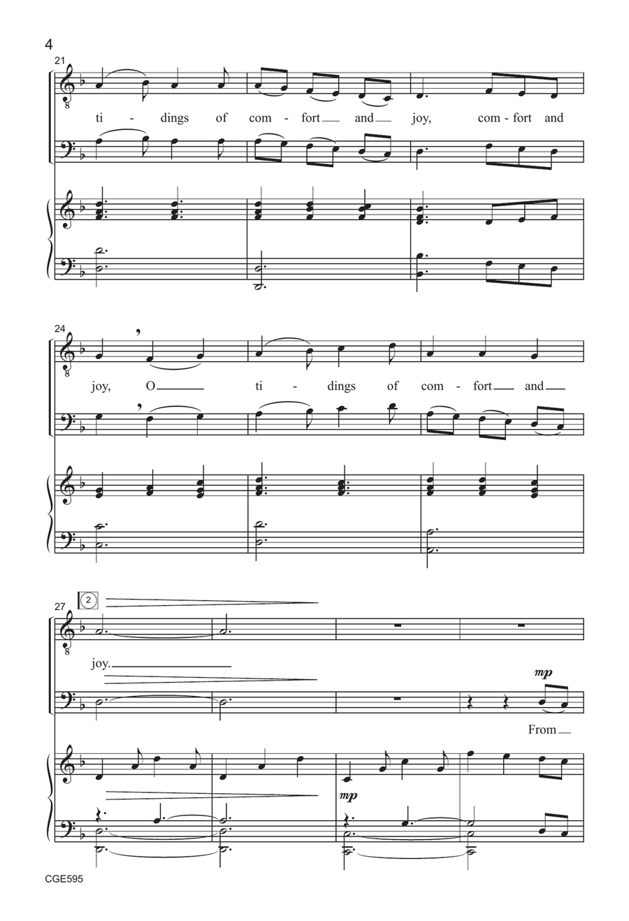 God Rest Ye Merry Gentlemen - TTBB TTBB scores gallery preview page 4