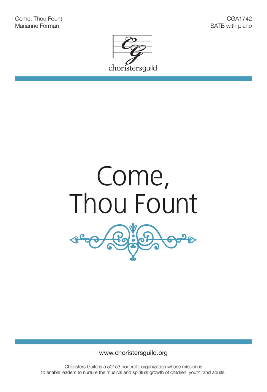 Come, Thou Fount - SATB Come, Thou Fount - SATB 4-Part scores gallery preview page 1