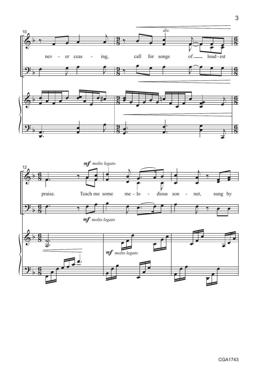 Come, Thou Fount - SAB Come, Thou Fount - SAB 3-Part scores gallery preview page 3