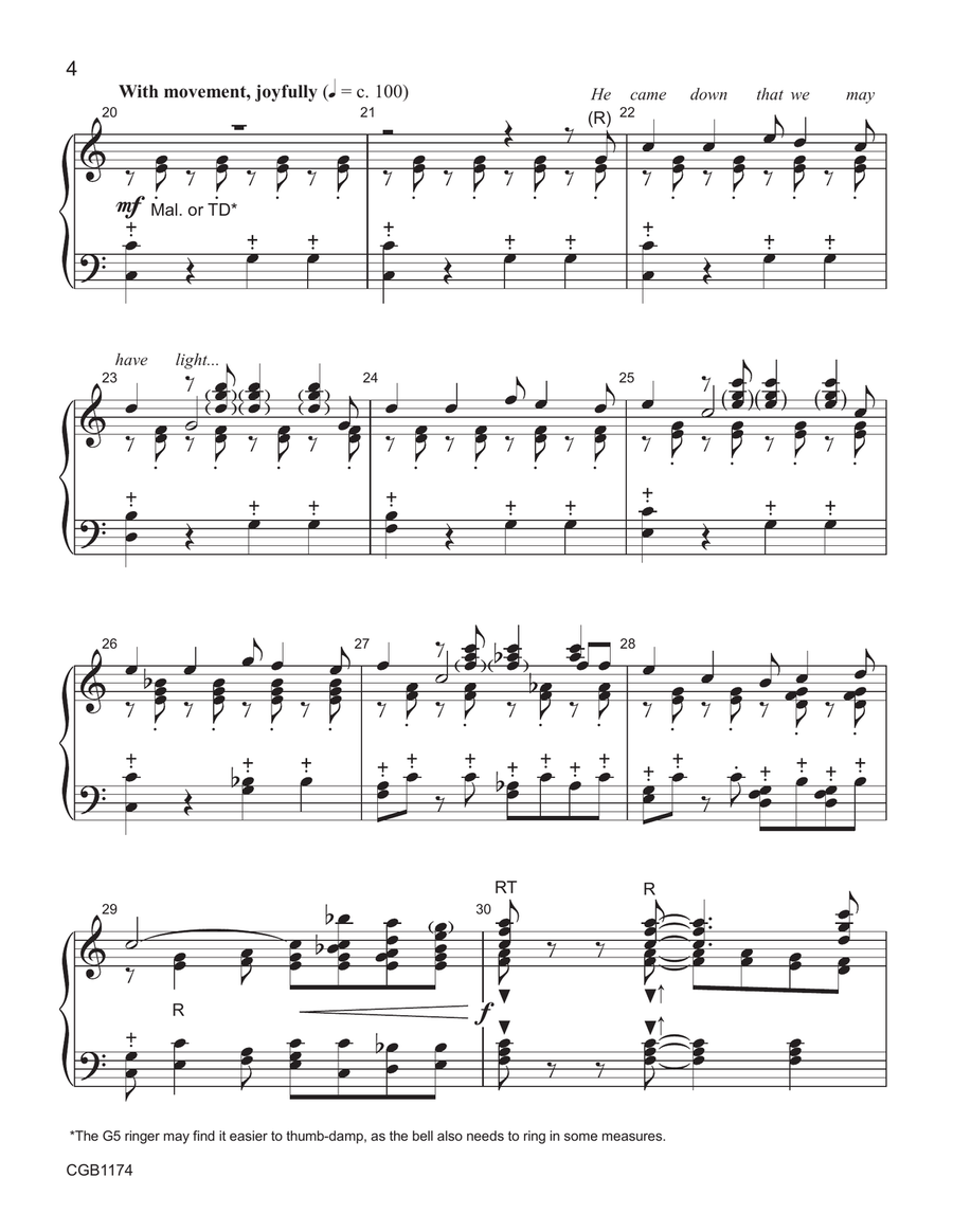 He Came Down - 2-3 octaves 3-Octaves scores gallery preview page 4