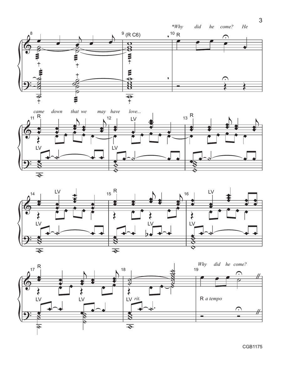 He Came Down - 3-5 octaves 5-Octaves scores gallery preview page 3