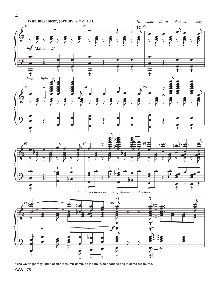 He Came Down - 3-5 octaves 5-Octaves scores gallery preview page 4