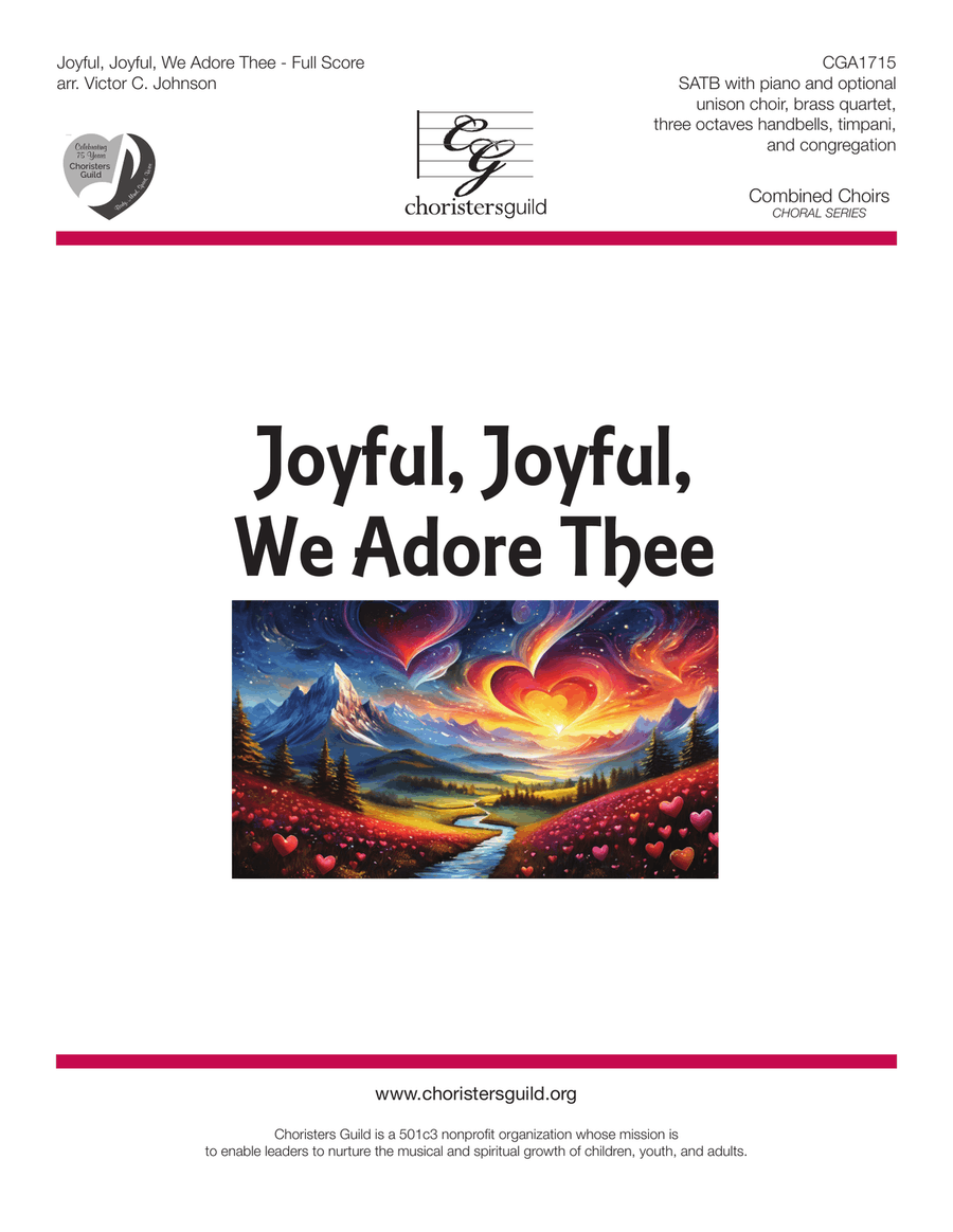 Joyful, Joyful, We Adore Thee (Full Score and Reproducible Parts) - SAT SAT scores gallery preview page 1