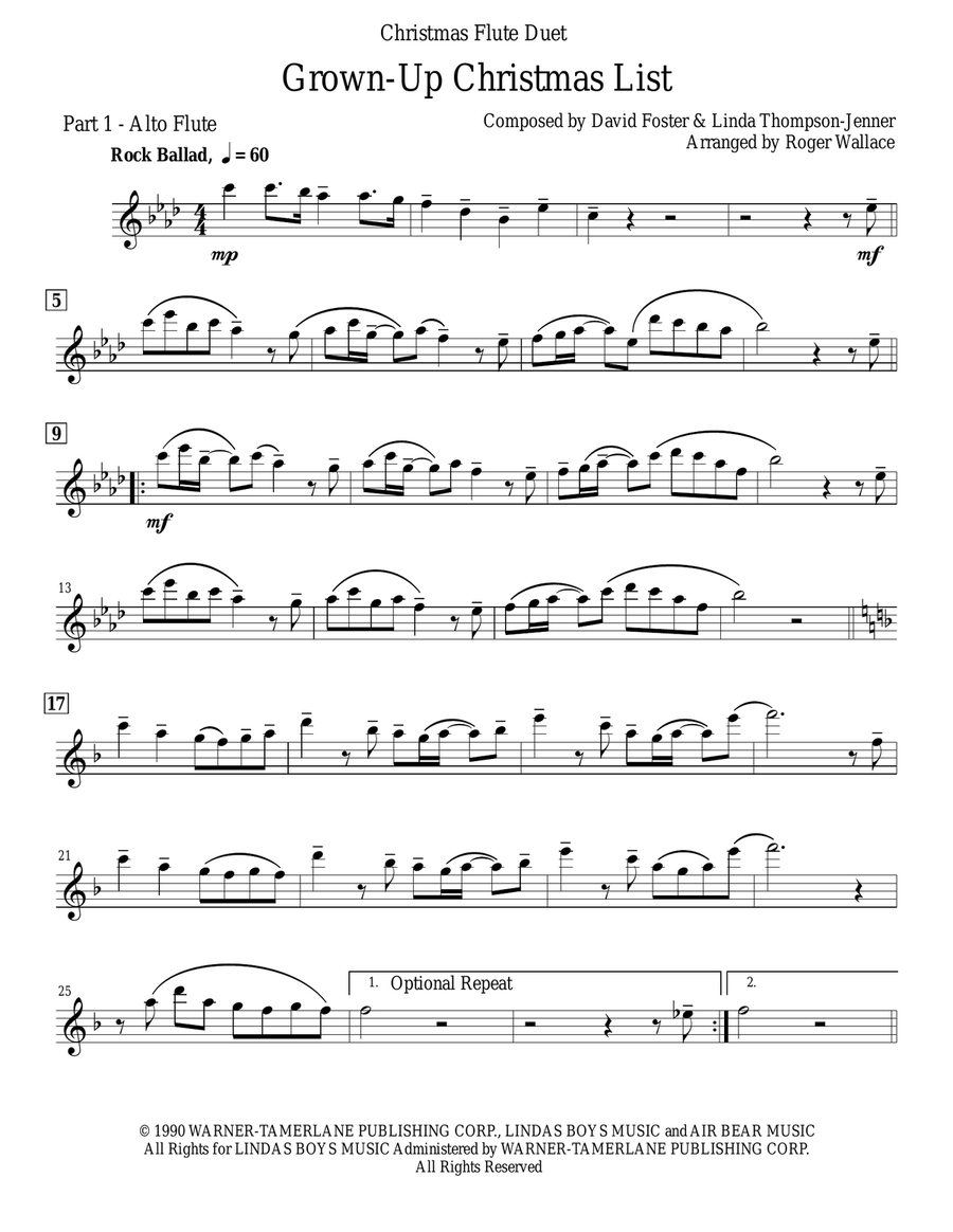 Grown-Up Christmas List Grown-Up Christmas List Flute Duet scores gallery preview page 6