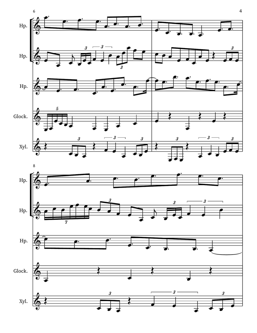 Children's Musing 72 Children's Musing 72 Small Ensemble scores gallery preview page 4