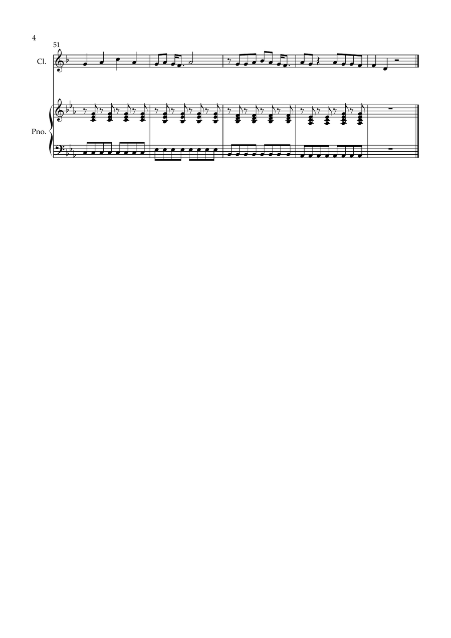 Counting Stars Counting Stars Clarinet Solo scores gallery preview page 4