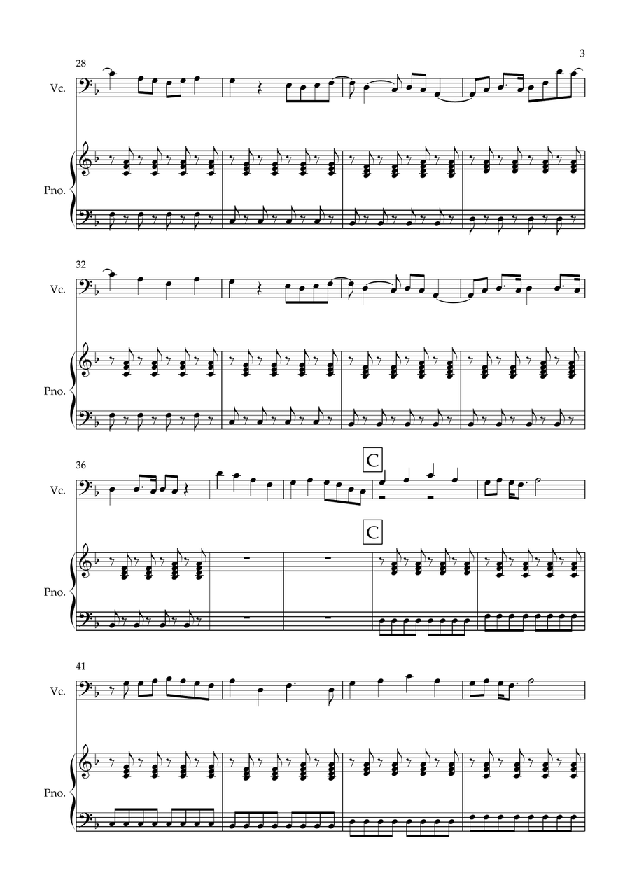 Counting Stars Counting Stars Piano scores gallery preview page 3