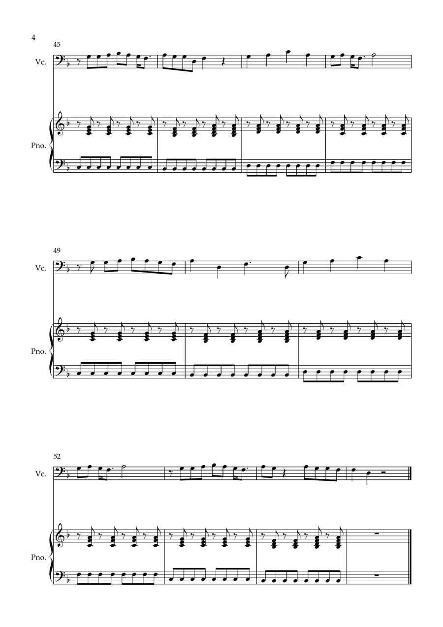 Counting Stars Counting Stars Piano scores gallery preview page 4