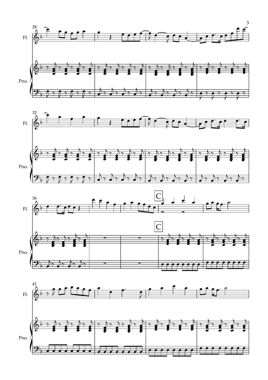 Counting Stars Counting Stars Flute Solo scores gallery preview page 3