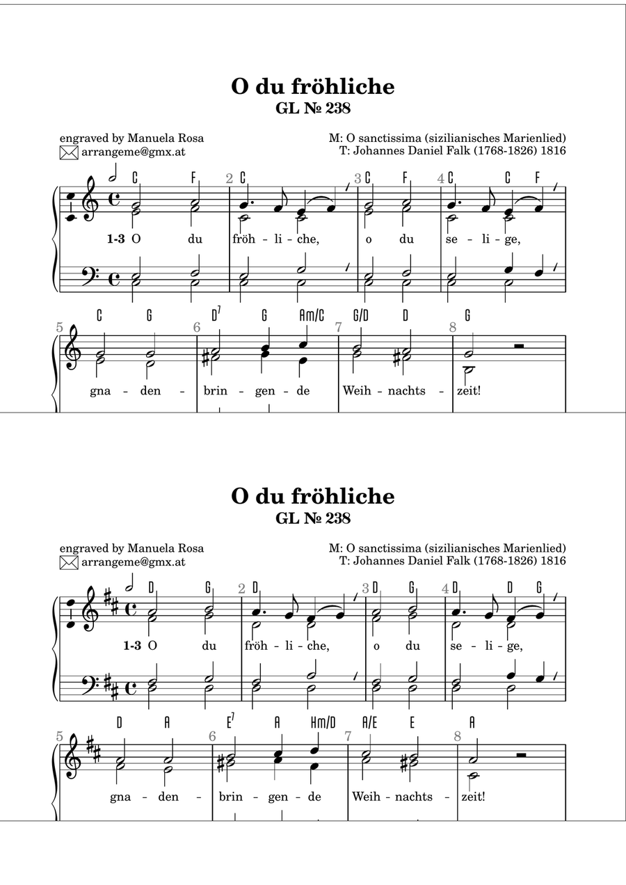 Gottesloblieder Collection Weihnachten: 238, 239, 241, 243, 247, 248, 249, 799 Organ Solo scores gallery preview page 1