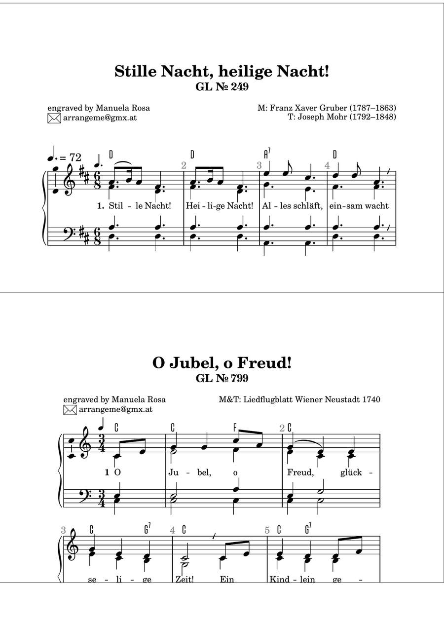 Gottesloblieder Collection Weihnachten: 238, 239, 241, 243, 247, 248, 249, 799 Organ Solo scores gallery preview page 6