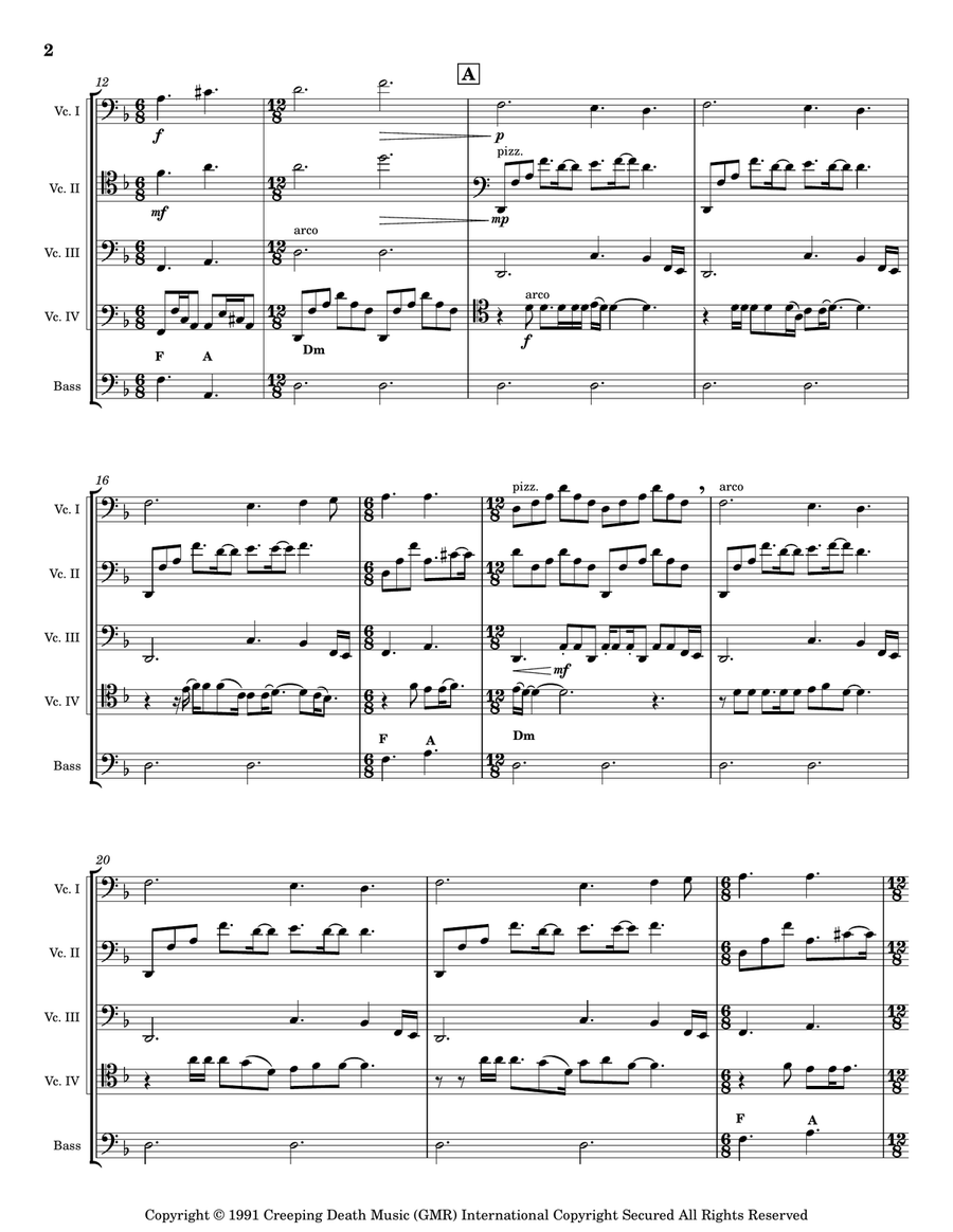 Nothing Else Matters Nothing Else Matters Small Ensemble scores gallery preview page 5