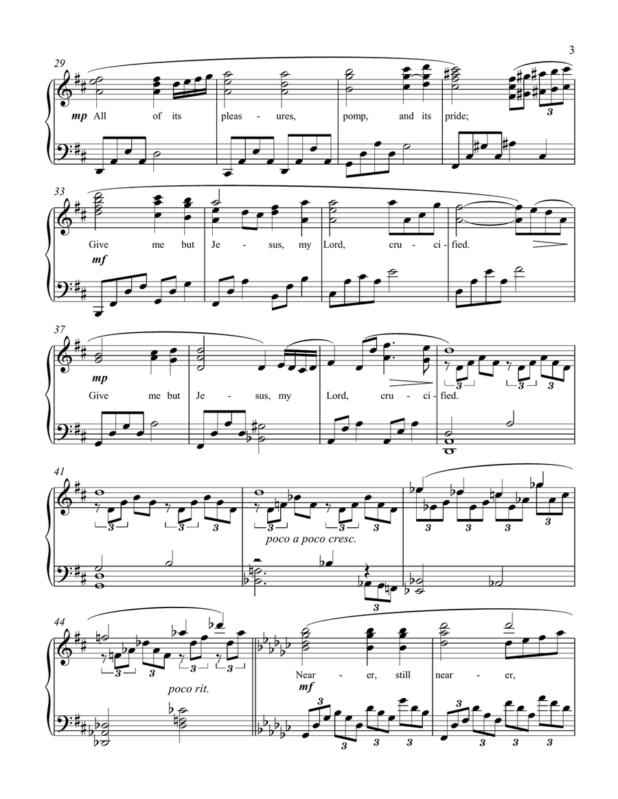 Nearer, Still Nearer in the style of Schubert Piano Solo scores gallery preview page 3
