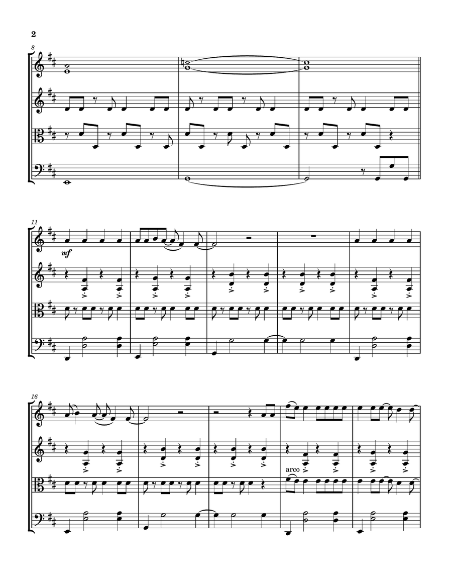 Chemical String Quartet scores gallery preview page 2