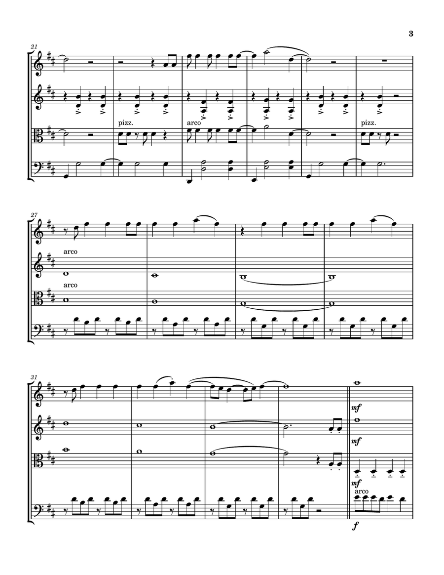 Chemical String Quartet scores gallery preview page 3