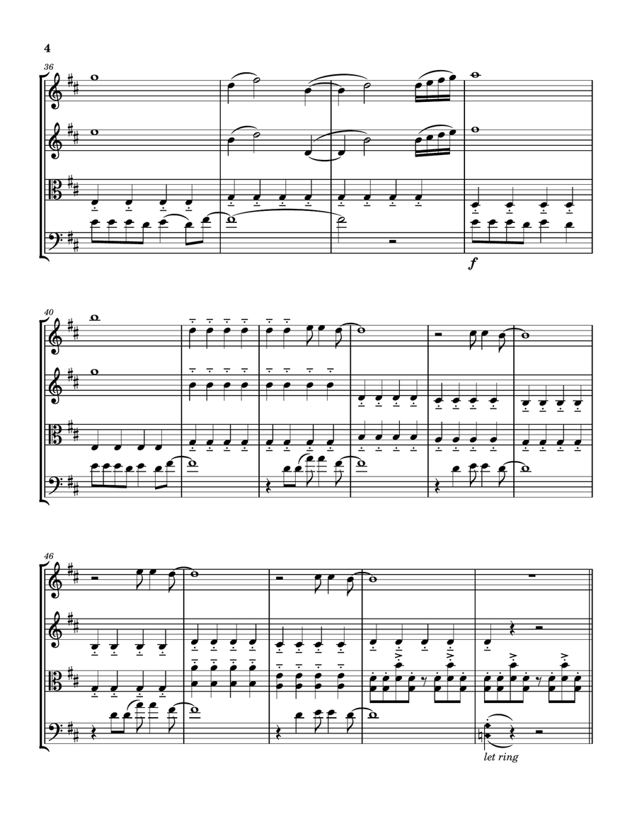 Chemical String Quartet scores gallery preview page 4