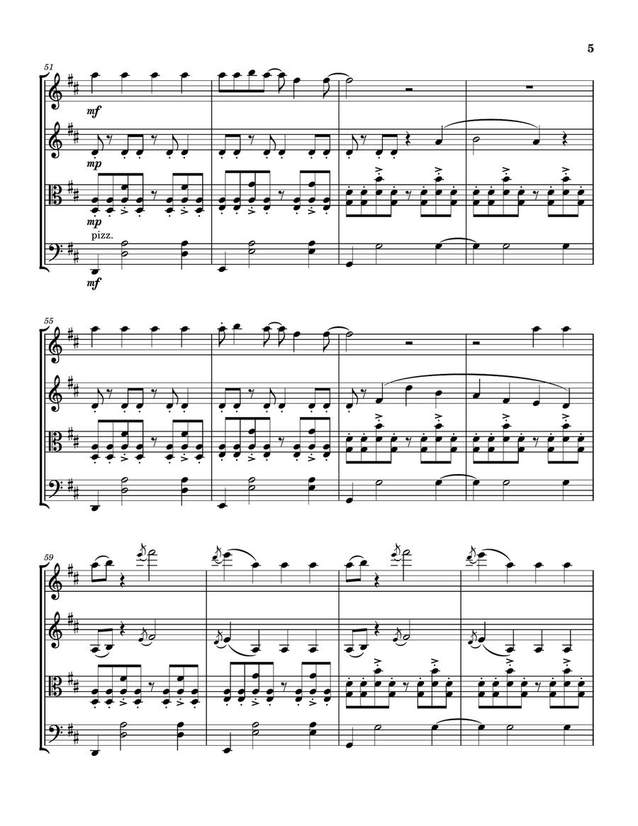 Chemical String Quartet scores gallery preview page 5
