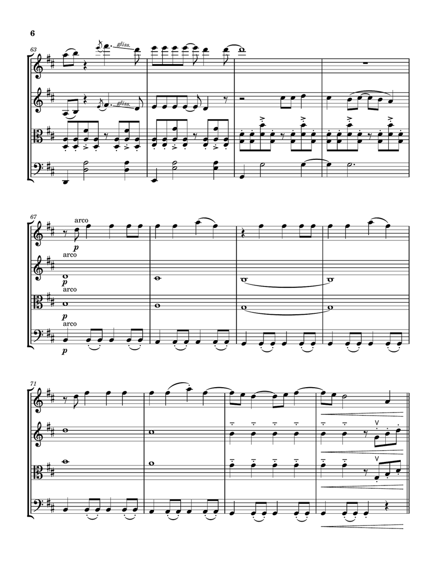 Chemical String Quartet scores gallery preview page 6