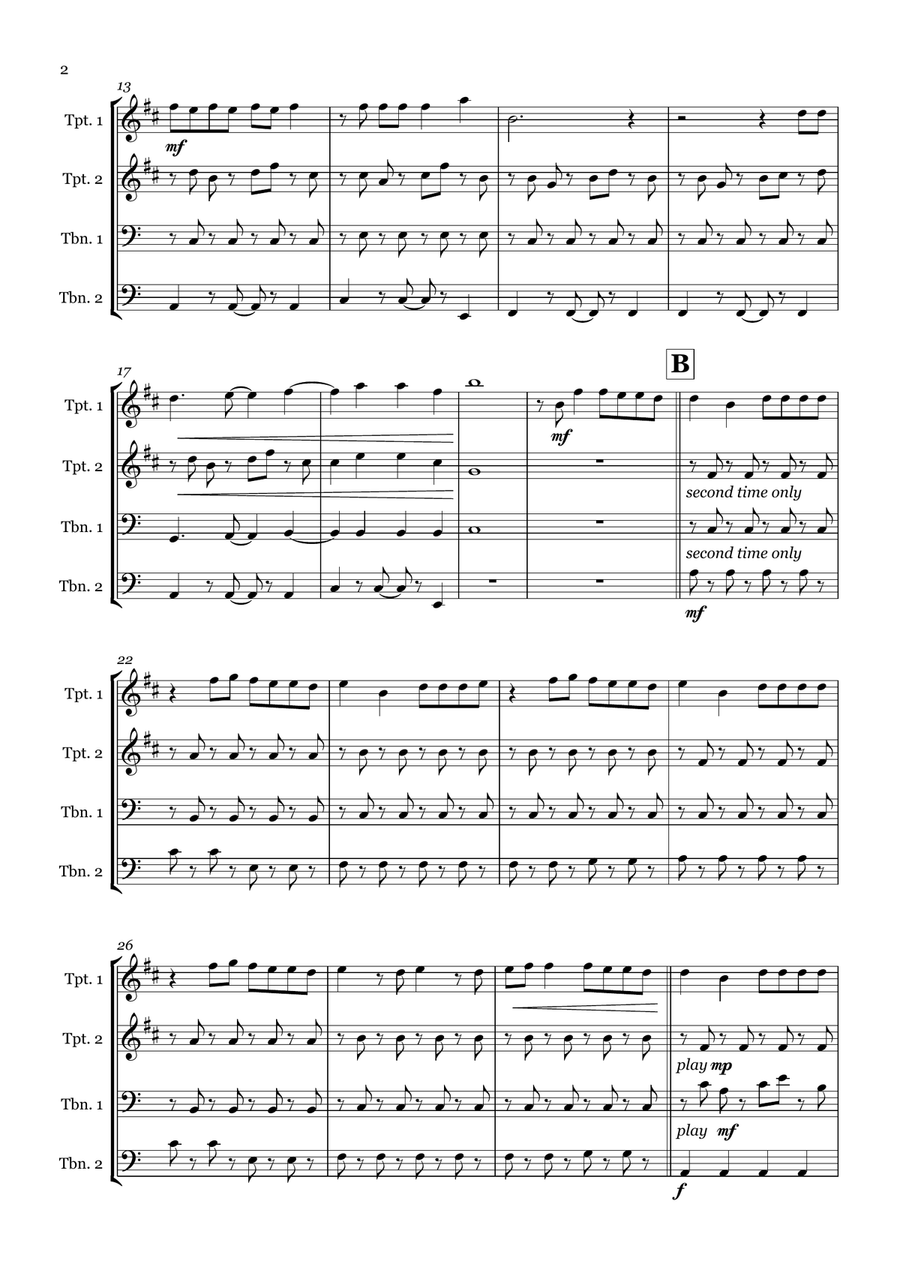 Bad Habits Bad Habits Brass Quartet scores gallery preview page 2