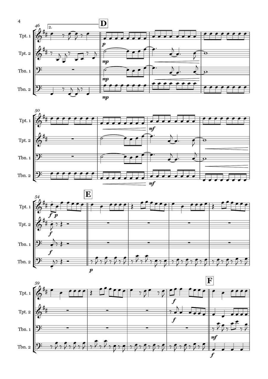 Bad Habits Bad Habits Brass Quartet scores gallery preview page 4