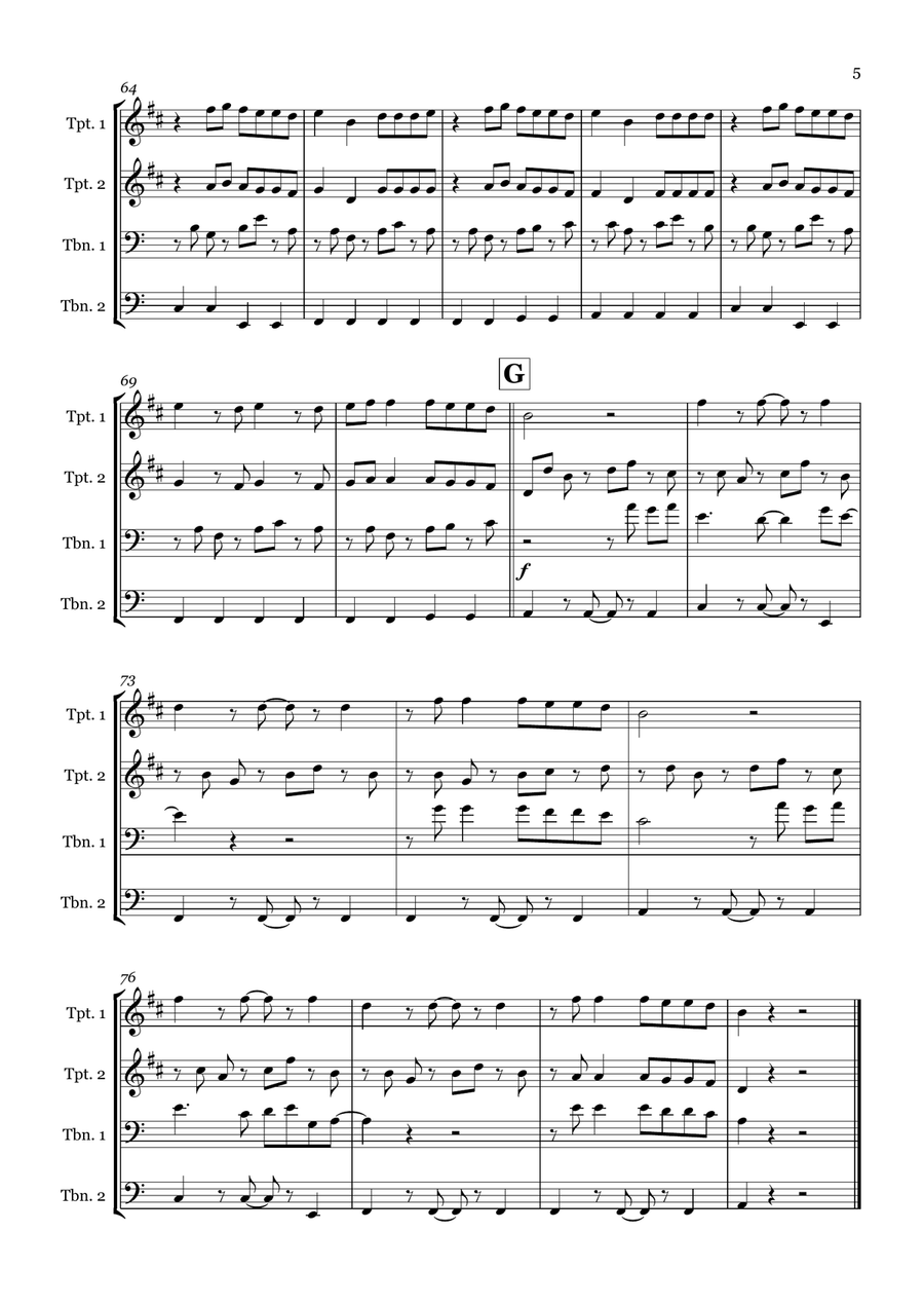 Bad Habits Bad Habits Brass Quartet scores gallery preview page 5