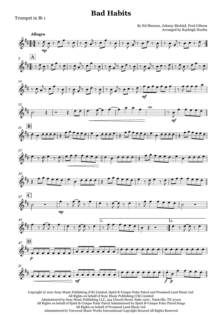 Bad Habits Bad Habits Brass Quartet scores gallery preview page 6