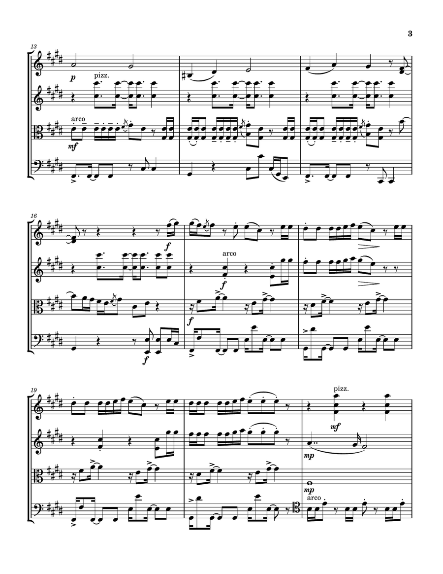 What It Is (Solo Version) String Quartet scores gallery preview page 3