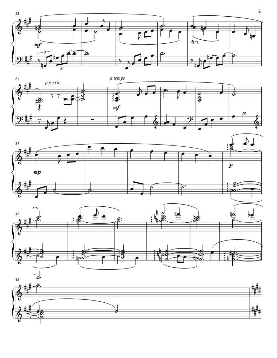 Silent Night Silent Night Piano Solo scores gallery preview page 2