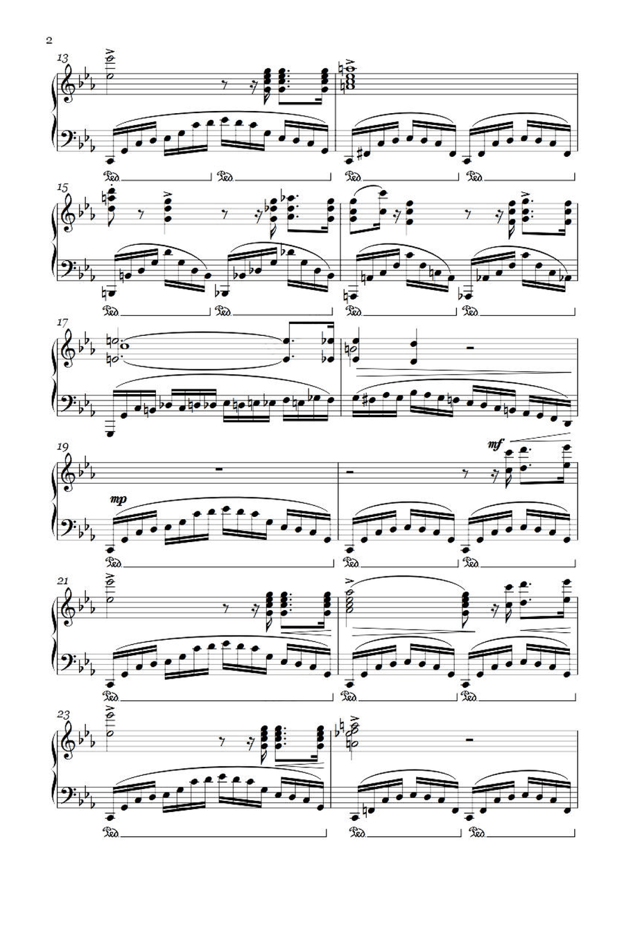 Revolutionary Op.10, No.12 - Fryderyk Fanciszek Chopin Piano Solo scores gallery preview page 2