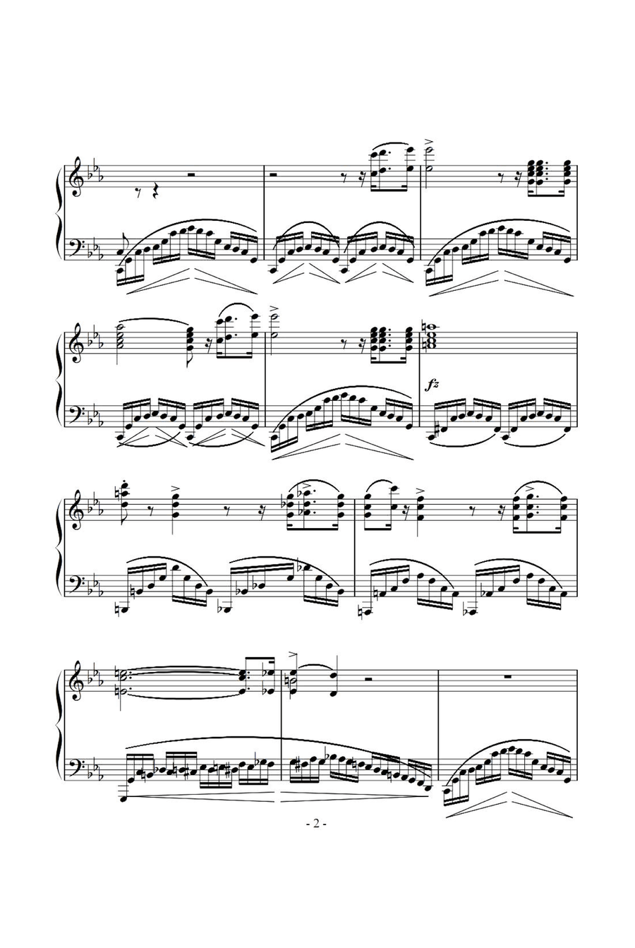 Etude Revolutionary Op.10, No.12 - Fryderyk Fanciszek Chopin Piano Method scores gallery preview page 2